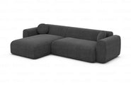 Ecksofa Cortegada L-Form aus Stoff Kurz