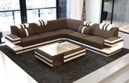 Couch Ragusa L-Form in Stoff