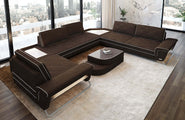 Couchlandschaft Sepino U-Form in Stoff