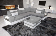 Couch Trivento L-Form in Stoff Kurz
