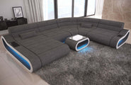 XXL Stoff Wohnlandschaft Concept U-Form