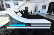 Wohnlandschaft Turino U-Form aus Stoff
