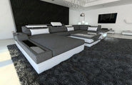 Wohnlandschaft Mezzo U-Form aus Stoff