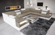 Wohnlandschaft Trivento U-Form aus Stoff