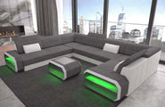 Stoff Wohnlandschaft Verona U-Form