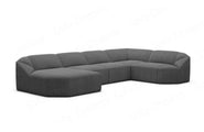 Wohnlandschaft Cabrera U-Form aus Stoff