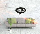 Wandbild Hello