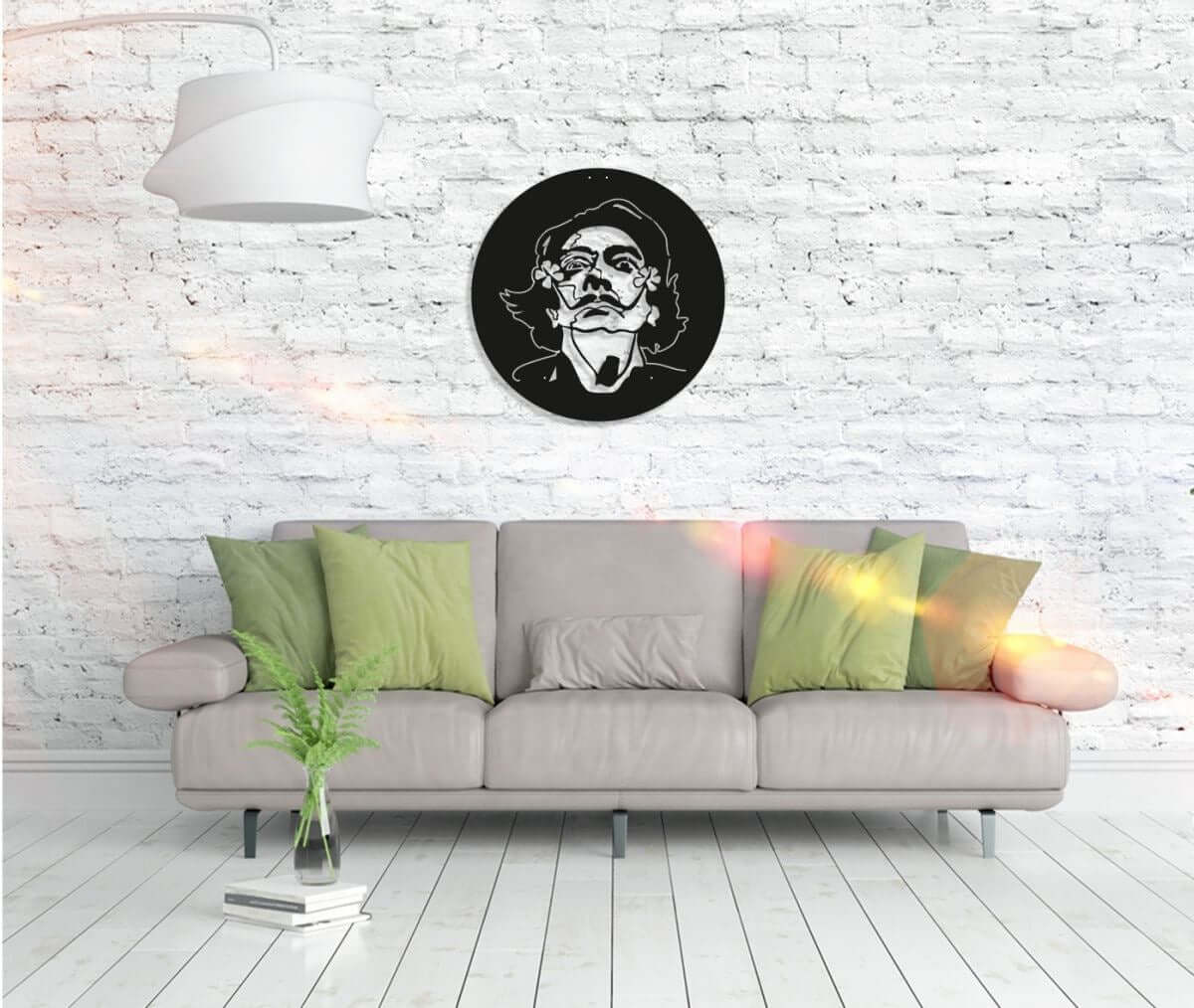 Metall Wandbild "Salvador Dalí" Kunst für Wohnzimmer