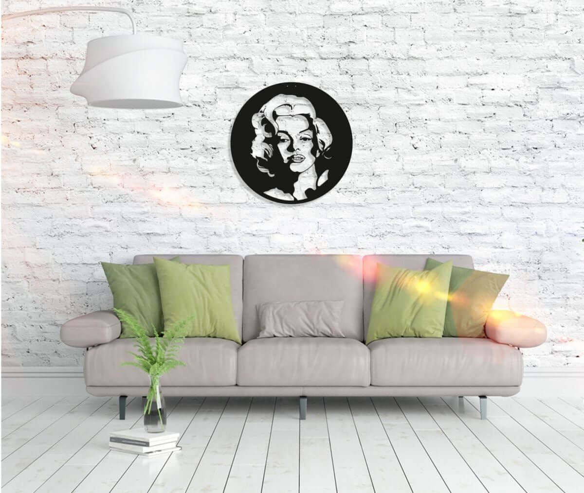 Metall Wandbild Marilyn Monroe für Wohnzimmer