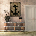 Wandbild Holz Anker Maritimes