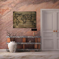 Wandbild Holz Welt Weltkarte