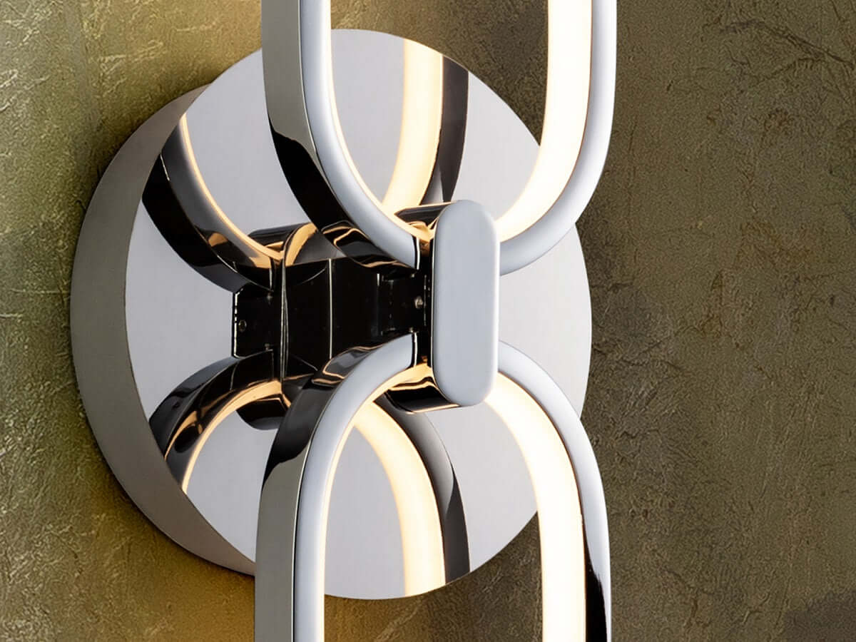 Wandlampe Colette – Chrom Design für Wohnzimmer - Bild 2