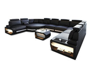 Sofa Asti U-Form in Leder