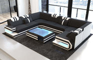 Wohnlandschaft Ragusa U-Form aus Stoff