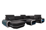 Wohnlandschaft Roma XL U-Form in Leder